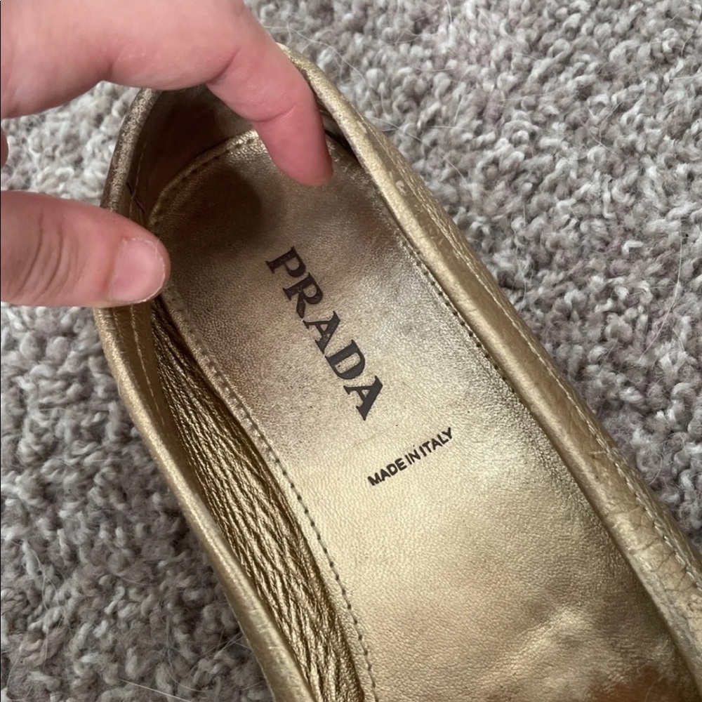 Vintage Prada leather loafers flats - Picture 4 of 5